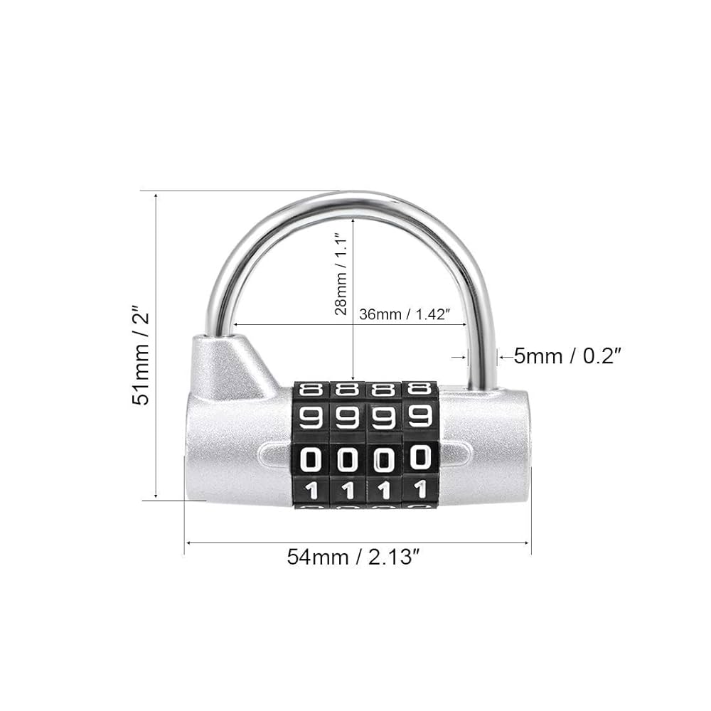 Amazon.co.jp: ゲートロッカー用2桁南京錠2インチリセット可能